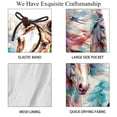 thumbnail image 4 of luoweisi Men's Beach Shorts Quick Dry Swim Trunks with Mesh Lining Horse 2XL, 4 of 5
