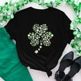 thumbnail image 2 of Puntoco Women tops for Summer 2025 Clearance Shirts for Women St Patricks Day Casual Graphic Tshirts Cute Lucky Tee Irish Black 12(XXL), 2 of 5