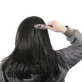 thumbnail image 5 of Unique Bargains 1 Pc Women Durable Marble Texture Large Tooth Comb Purple Acetate Sheet, 5 of 6