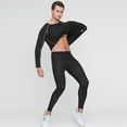 thumbnail image 3 of Primavera Hombres Correr Fitness Manga larga Transfronterizo Compresión de secado rápido Deportes Ropa deportiva Pro Medias de entrenamiento de baloncesto, 3 of 5