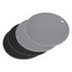 thumbnail image 1 of Silicona Salvamanteles Esteras 4uds, Multipropósito Caliente Almohadillas Olla Soportes, Silicona Calor Resistente Posavasos, Microondas Estera, Secado Estera-Negro+Luz Gris, 1 of 5