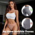 thumbnail image 4 of Thongs for Women - Donuts With Pink Glaze No Show Seamless Womens Thongs Underwear, Soft Stretch G String Thongs for Women,Cuteness Ladies Thong Bikini Panties Briefs, 4 of 5