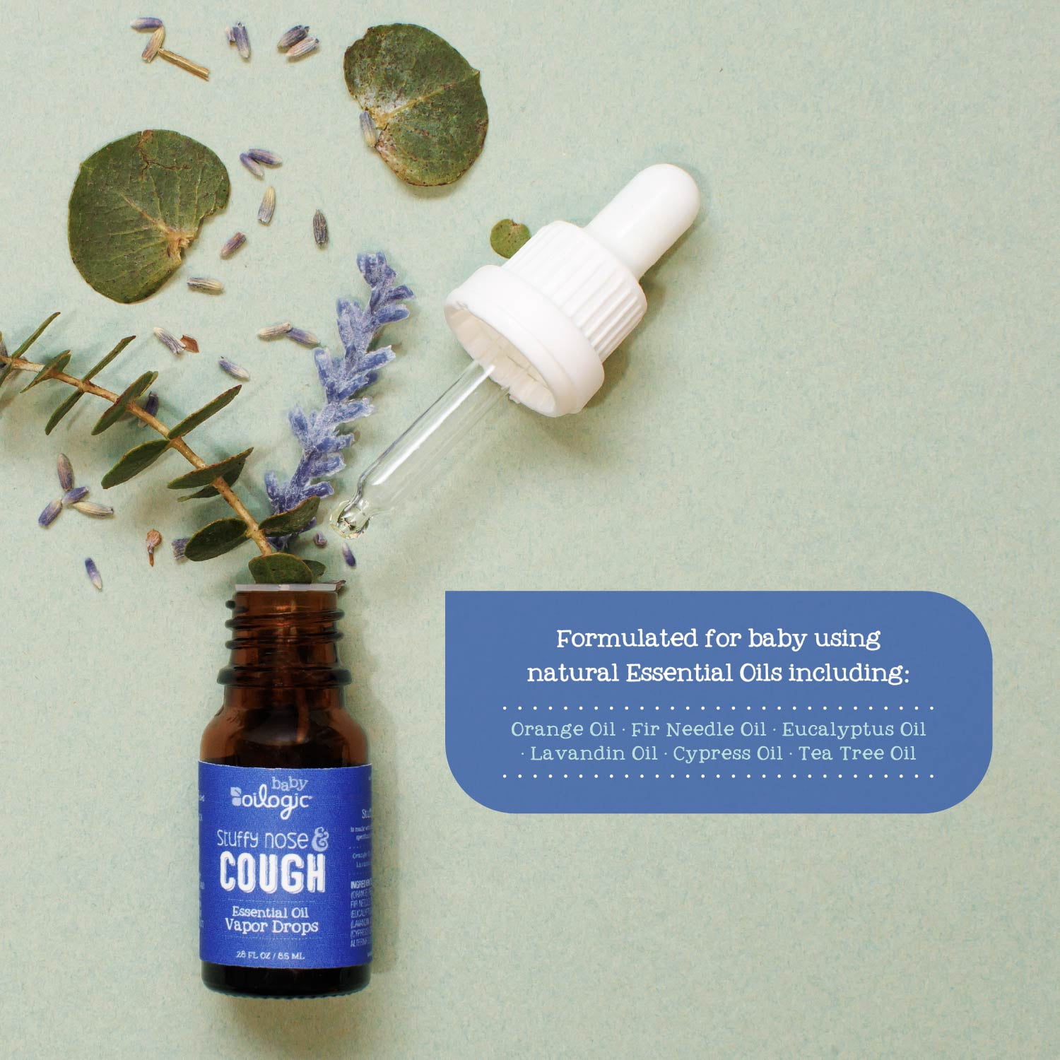 Oilogic Baby Stuffy Nose & Cough Essential Oil Vapor Drops