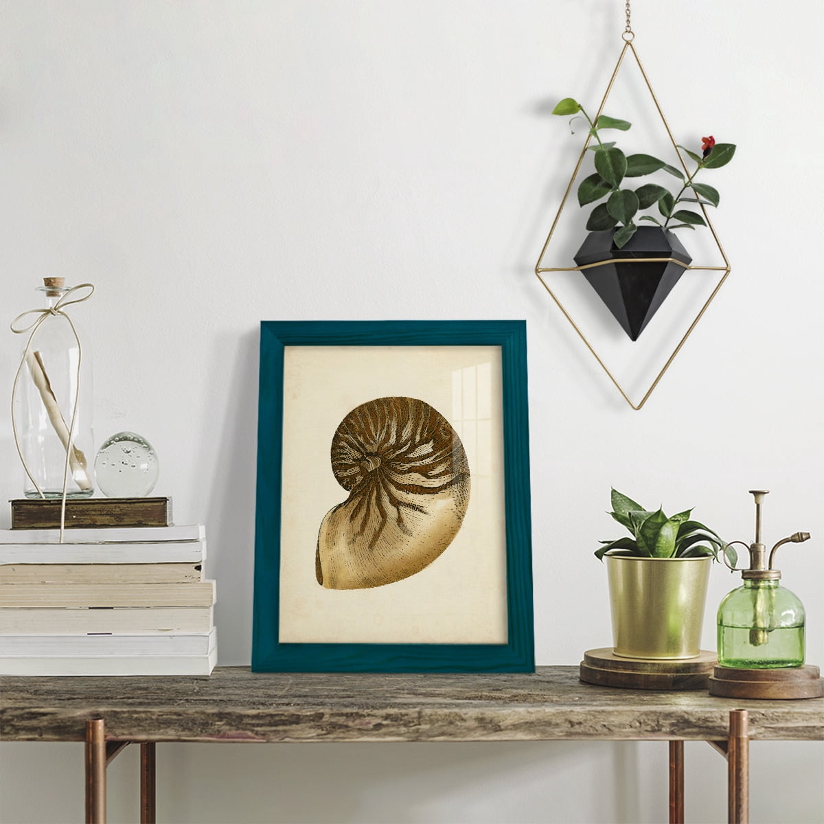 Sealife Collection V - Framed Print w/glass - Ocean Blue