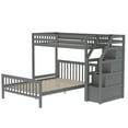 thumbnail image 6 of Twin over Full Loft Bed with Staircase,Gray, 6 of 13