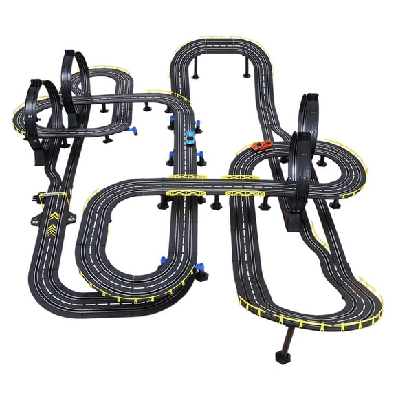 Seipola Track Racing,Electric Slot Car Race Track Set for ,Electric Remote Control Track Car High Speed Showdown,Gifts Toys for Boys Girls Ages 8-10