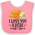 thumbnail image 3 of Inktastic Hanukkah Cute Latke Dreidel Girls Baby Bib, 3 of 4