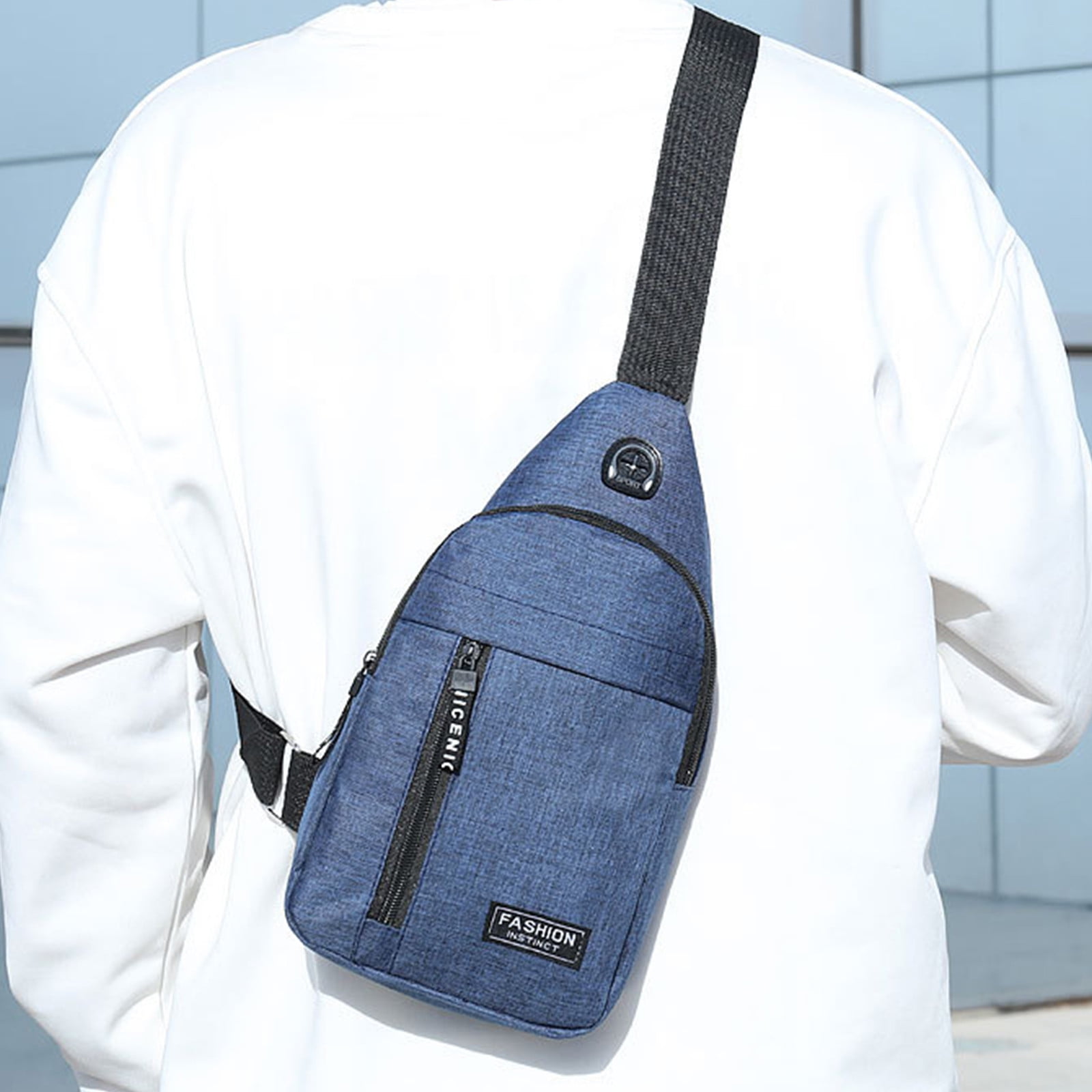 Battle Sports Lockdown 6 Sling Bag 2.0 - Single Shoulder Adjustable Strap,  Padded Sleeve for up to 15” Laptop, Crossbody Bag