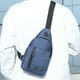 thumbnail image 1 of 1 Pcs Small Sling Bag, Crossbody Chest Shoulder Water Resistant, Sling Purse Travel Bag For Men Women Boys With Earphone Hole, 1 of 9