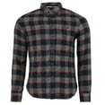 thumbnail image 2 of Denim  Flower Men's Flannel Plaid Shirt, 2 of 11
