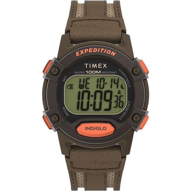 Timex Command Shock Digital CAT Black 47mm Sport Watch, Silicone