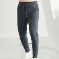 thumbnail image 6 of ZenCart Men Jogging Pants Drawstring Elastic Waist Slim Fit Training Trousers with Pockets Solid Color Sweat Absorption Exercise Running Sweatpants for Daily Wear And Outdoor Activities, 6 of 8