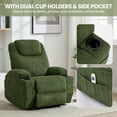 thumbnail image 6 of Juiluna Ultra-Comfortable Recliner (135° Forward & Backward Adjustment) – Adult Adjustable Electric Massage Heated Chair with Dual Cup Holders, Double-Side Storage Pockets & Tool Assembly, 6 of 8