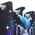 thumbnail image 3 of Wolf Fire Ghost Curtains Black Out Curtains for Sliding Glass Doors Bedroom Living Room Bathroom 2 Panels Set, 3 of 5