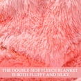 thumbnail image 2 of Exclusivo Mezcla Fuzzy Faux Fur Throw Blanket, Reversible Shaggy Sherpa Fleece Blankets,Fluffy Plush Warm Throws for Couch, Bed, 50x60 Inches, Gradient Light Pink, 2 of 8