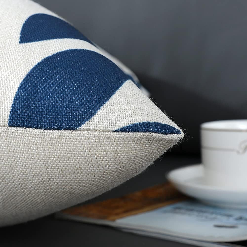 Throw Pillow Covers 20x20 Inch, Pillow Covers 20x20,Squar Pillow Covers Set of 4 Boho Modern Farmhouse Neutral Decorative Pillowcases Linen Cushion Case for Couch, Bed, Home Decor