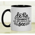 thumbnail image 6 of Inkdotpot Be The Change You Want To See GYM Fintess Freak Lover Inspirational Quotes 11oz CeramicCoffeeMug-Black, 6 of 6