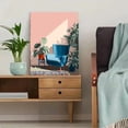 thumbnail image 5 of Mid Century Modern Armchair and Plants Canvas Print, Wall Decor for Living Room Bedroom Office Cafe Study Apartment, 5 of 8