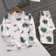 thumbnail image 1 of Pijamas para niños, conjunto de ropa para el hogar de manga larga para niñas de estilo coreano, ropa fina para aire acondicionado para bebés, ropa para niños de primavera y otoño, 1 of 2