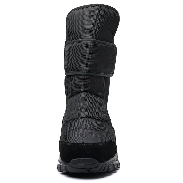 DADAWEN Men s Snow Boots Winter Warm Waterproof Boots for 9US