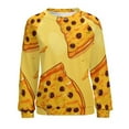 thumbnail image 7 of Fun Pizza Women's Floral Printed Sweatshirt Long Sleeve Crewneck Casual Loose Vintage Graphic Pullover Tops, 7 of 7