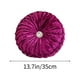 thumbnail image 3 of Sofa Vama Ropa de Cama Cojín redondo de terciopelo con forma de flor de hielo y rueda para sofá, mesita de noche, ventana, futón, calabaza for Navideño, 3 of 4