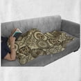 thumbnail image 6 of Animal Print Soft Flannel Fleece Throw Blanket, Safari Pattern Cheetah Skin Print Fauna Theme in Neutral Colors, Cozy Plush for Indoor and Outdoor Use, 50" x 70", Brown Beige, by Ambesonne, 6 of 6