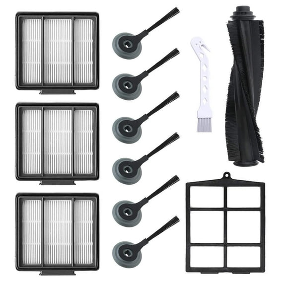 Replacement Parts for Shark ION Robot AV751 AV752 AV753 S87 R85 RV850, RV850WV Vacuum Cleaner Accessory Kit Pack of 6 Side Brushes,3 HEPA Filters,1 Primary Filter,1 Main Brush
