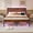 Brown, variant on Full Size Bed Frame with Headboard - LED & USB Charging Station, Under Bed Storage, Noise-Free, No Box Spring Needed, Brown