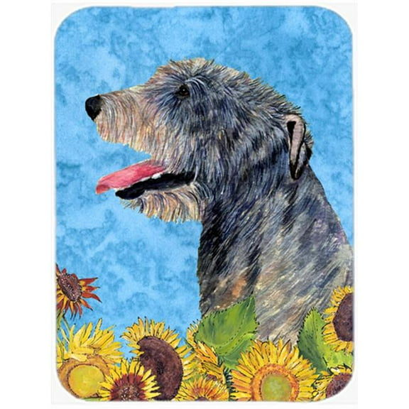 Irish Wolfhound Glass Cutting Board - Large