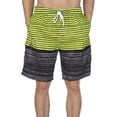 thumbnail image 5 of LELINTA Mens Swim Trunks Beach Board Shorts Bathing and Swimming Trunks for the Big And Tall Man with Elastic Waist Drawstring, Green/ Blue, 5 of 8