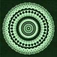 thumbnail image 1 of Ahgly Tapis d'Intérieur Lavable en Machine Carré Noir Nuit Transitionnel, 4 Pieds Carré, 1 of 7