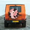 thumbnail image 6 of Xecao Cute Axolotl Sakura Blossoms A for Tire Covers,Wheel Tire Cover Waterproof, Dust-Proof, And Universally Fitting for Cars,Trailers, SUVs-14 inch, 6 of 6