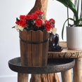 thumbnail image 4 of Handmade Wooden Flower Bucket for Storage Use 1Pcs Retro Coffee Flower Kettle, 4 of 5