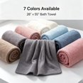 thumbnail image 5 of KFUIRDE Large Bath Towel, Towels Bath, Thick & Soft Quick Dry Absorbent Towel, Oversized 28"x55" Velvet Touch Towel for Bathroom, Gym, Shower & Hotel, Coffee, 5 of 8