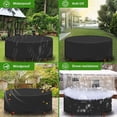 thumbnail image 2 of Funda Protectora para Mesa de Jardín Redonda 185 X 110 CM, Funda Impermeable para Muebles de Jardín, Funda Protectora para Mesa Redonda Oxford 420D para Exteriores, 2 of 4
