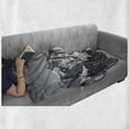thumbnail image 6 of Black and White Soft Flannel Fleece Throw Blanket, Dramatic View of the Mountains Himalayas Peak Landscape Traveling, Cozy Plush for Indoor and Outdoor Use, 60" x 80", Black White Grey, by Ambesonne, 6 of 6