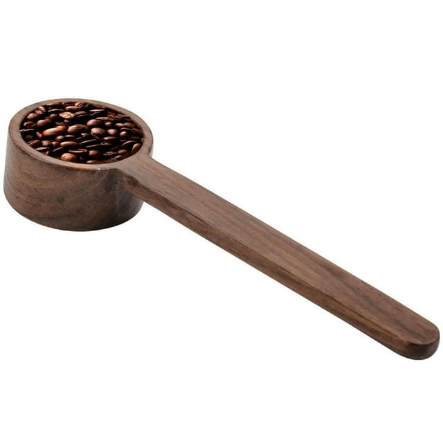 Wooden Spoons | Black Walnut Coffee Measuring Spoon Wooden Measuring Tablespoon Short And Long Wood Tea For Ground Coffee Tea round 5 Piece Dining Table Set round Small Kitchen Table Set for 4 round