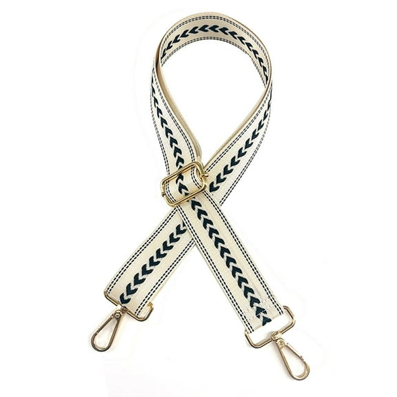 Segolike Shoulder Bag Strap Replacement Belt DIY Adjustable Length Metal Hooks Women Men Handbag Strap Shoulder Bag Strap for Purse Making Luggage , White