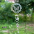 thumbnail image 2 of 3d metal de acero inoxidable campanas de viento espiral Phoenix cola (mariposa) Afortunado Sencillez, 2 of 5