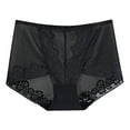 thumbnail image 2 of Bigersell Period Panties Women Clearance Women Cotton Underwear Period Panty Style P-1681 Spandex Shaping Panties High Waisted Thong Underwear Briefs High Waist Women's Panties Black L, 2 of 4