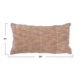 thumbnail image 2 of Bloomingville Woven Cotton Blend Lumbar Pillow, Rust, 2 of 6