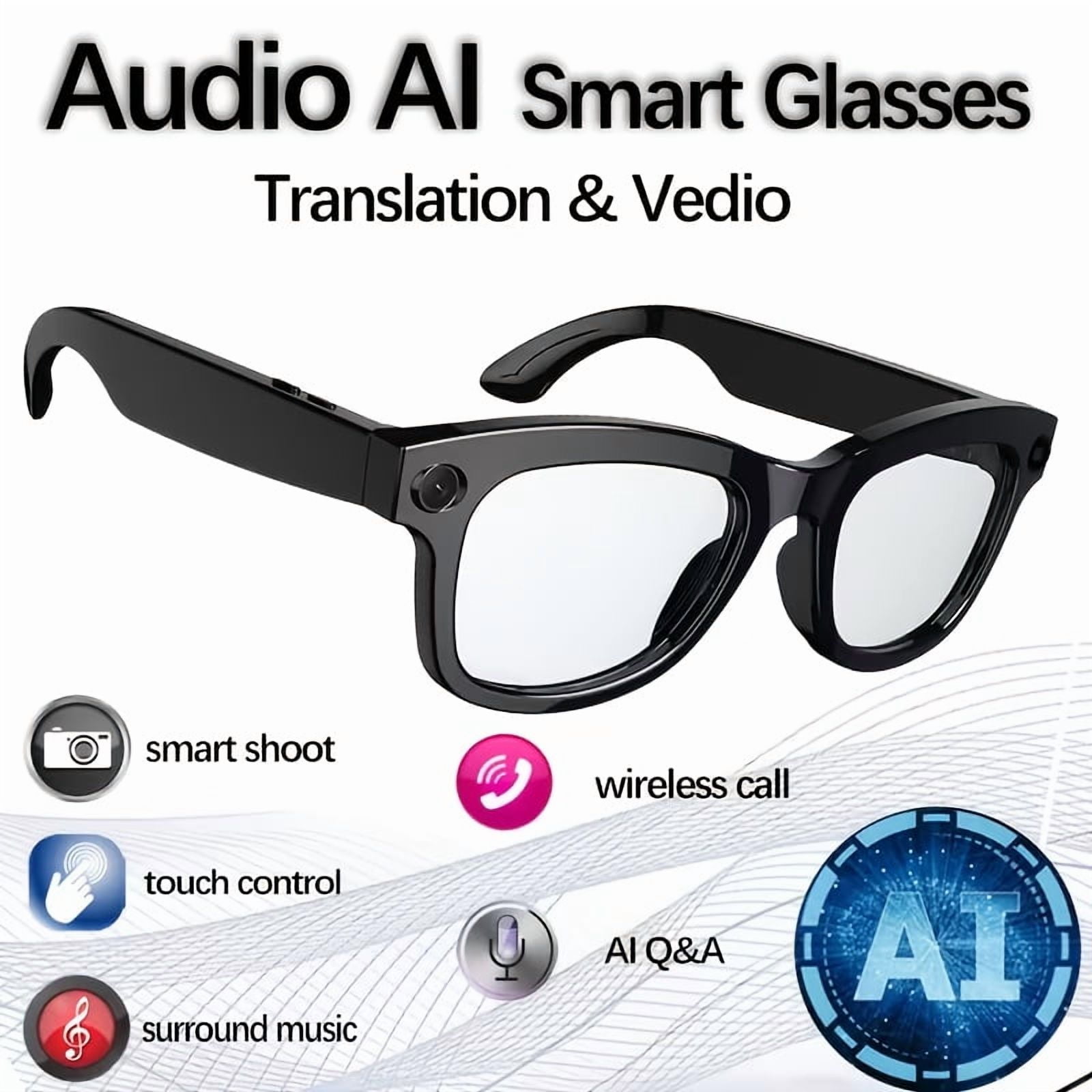 AI Smart Glasses AIMB-G3 - 1080P HD Hands-Free Camera, 4K Video