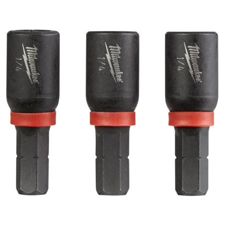 UPC: 0045242324347 | Milwaukee 49-66-4512 Insert Nut Driver  1/4 in Drive  1-1/2 in L  1/4 in L Shank  Hex Shank