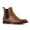 Cognac, variant on Bennett MPX806080 Memory Foam Classic High-Top Chelsea Boots (with Sneak Skin Texture), in Cognac, Men's Size 10