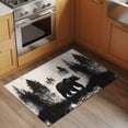 thumbnail image 2 of Entrance Runner Rug 2'x3', Black Bear Non-slip Doormat for Indoor Outdoor Entrance, Farmhouse Forest Animals Vintage Washable Throw Floor Mat for Front Door/Living Room/Bedroom/Bathroom/Kitchen, 2 of 9