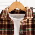 thumbnail image 6 of JTieaclothes Kids Long Sleeve Patchwork Plaid Printed Hooded Top Shirt Pants Set Casual Dress,Boys Outfit Sets Sizes 2-3 Years, 6 of 7
