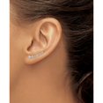 thumbnail image 3 of 10K White Gold Diamond Graduated Ear Climber Earrings (Width 3) (Length 19) - Jbsp, 3 of 5