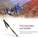 thumbnail image 5 of Soidarity Bastones de Trekking Bastón de Senderismo Plegable Ajustable Bastón de Caminar Muletas Escalada Negro Soidarity OD003554-02, 5 of 6
