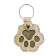 thumbnail image 2 of Llavero con forma de pata de perro y gato, regalo conmemorativo para perro, llavero de piel sintética hecho a mano con forma de animal. blanco, 2 of 9